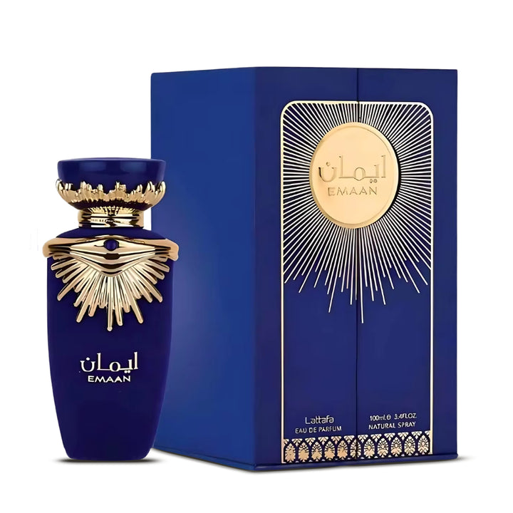 Perfume de Mujer Emaan Lattafa Packaging